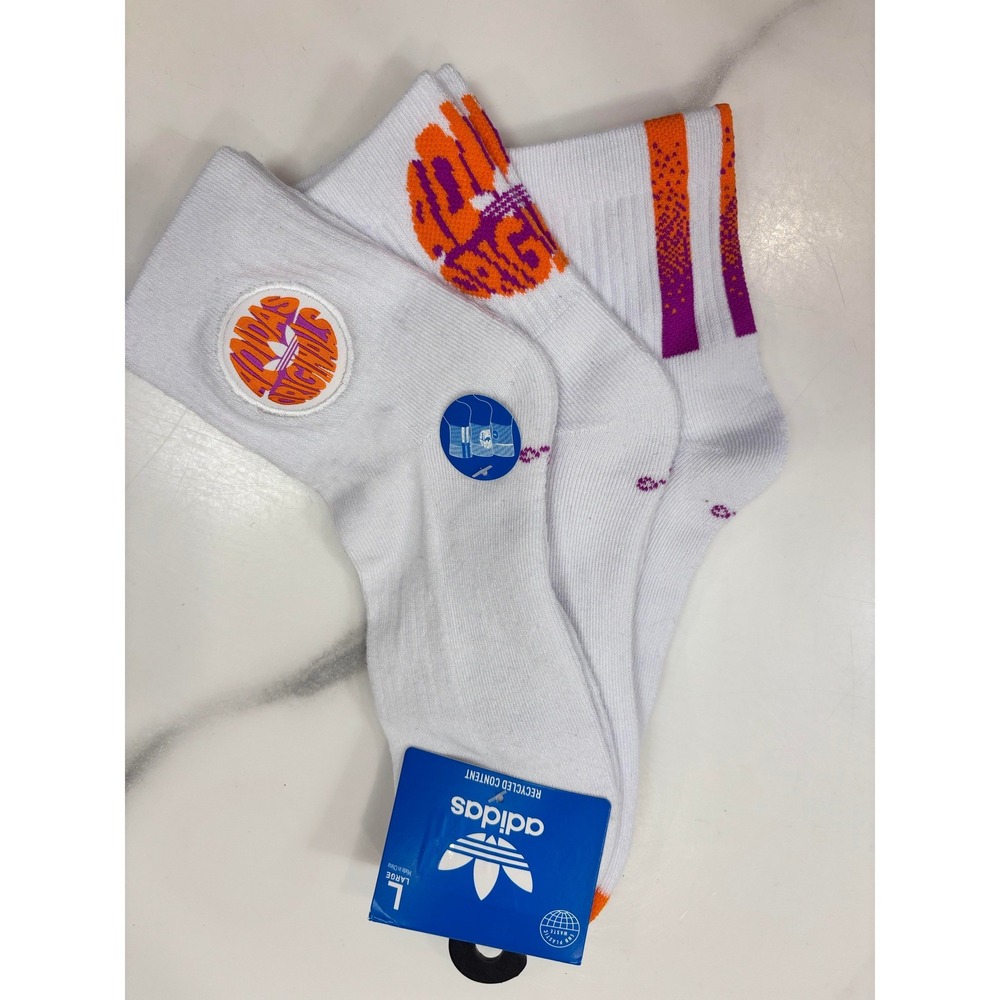 Adidas Originals Mens Spiral 3-Pack Quarter Socks